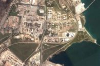 Hydrocarbons characterization and remediation in a Site of National Interest in Taranto foto aerea ritagliata