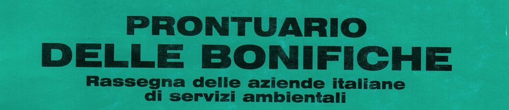 Prontuario Bonifiche Remediation handbook